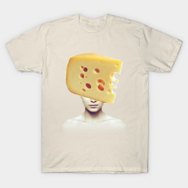 Swiss cheese head portrait T-Shirt by reesea